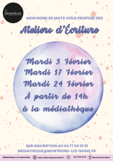 Ateliers d'écriture 